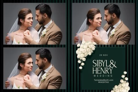 Green Celebration Photo Booth Template