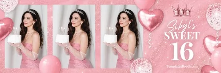 Sweet 16 Party Photo Booth Template