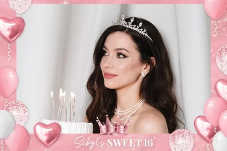 Sweet 16 Party Photo Booth Template