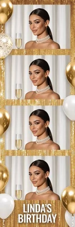 Free Gold Party Photo Booth Template