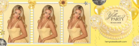Yellow Party Photo Booth Template