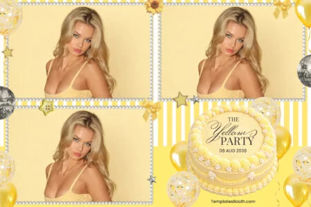Yellow Party Photo Booth Template