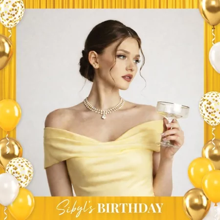 Yellow Party Photo Booth Template