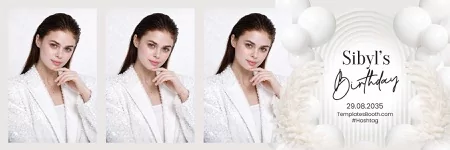 White Party Photo Booth Template