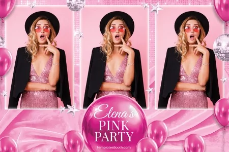 Pink Party Photo Booth Template