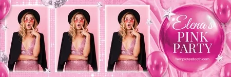 Pink Party Photo Booth Template