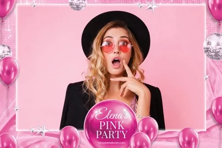 Pink Party Photo Booth Template