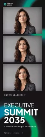 Corporate Photo Booth Template – 2x6 Photo Strip