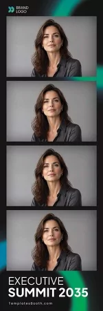 Corporate Photo Booth Template – 2x6 Photo Strip