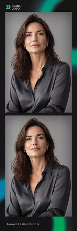 Corporate Photo Booth Template – 2x6 Photo Strip