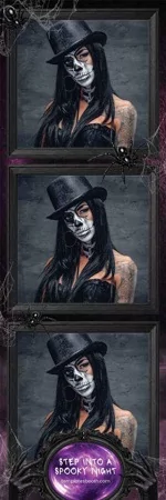 Modèle de soirée effrayante pour photobooth – Bande photo 2x6
