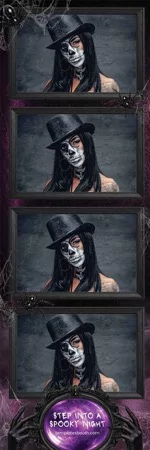 Modèle de soirée effrayante pour photobooth – Bande photo 2x6