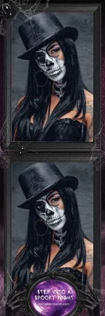 Modèle de soirée effrayante pour photobooth – Bande photo 2x6