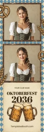 Modèle Oktoberfest vintage pour photobooth – Bande photo 2x6
