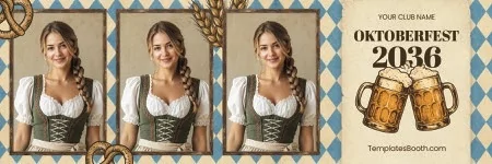 Vintage Oktoberfest Photo Booth Template