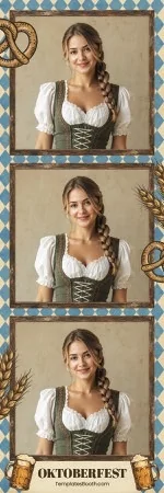 Modèle Oktoberfest vintage pour photobooth – Bande photo 2x6