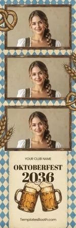 Modèle Oktoberfest vintage pour photobooth – Bande photo 2x6