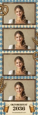 Modèle Oktoberfest vintage pour photobooth – Bande photo 2x6