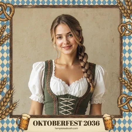 Vintage Oktoberfest Photo Booth Template