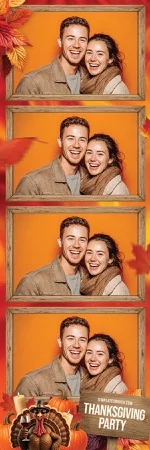 Modèle de fête de Thanksgiving pour photobooth – Bande photo 2x6