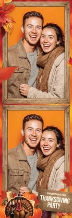 Modèle de fête de Thanksgiving pour photobooth – Bande photo 2x6