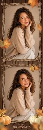 Modèles Thanksgiving rustiques pour photobooth – Bande photo 2x6