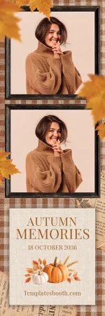 Modèle de festival d’automne pour photobooth – Bande photo 2x6