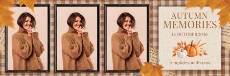 Modèle de festival d’automne pour photobooth – 2x6 horizontal
