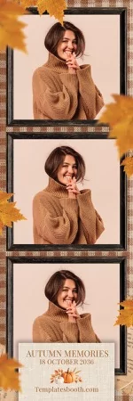Modèle de festival d’automne pour photobooth – Bande photo 2x6