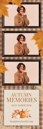 Modèle de festival d’automne pour photobooth – Bande photo 2x6