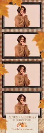 Modèle de festival d’automne pour photobooth – Bande photo 2x6