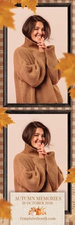 Modèle de festival d’automne pour photobooth – Bande photo 2x6