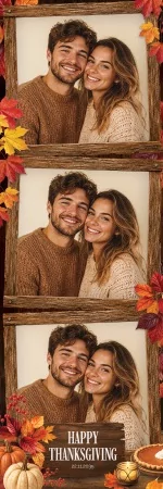 Modèle de fête de Thanksgiving pour photobooth – Bande photo 2x6