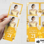 Yellow Party Photo Booth Template Preview
