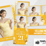 Yellow Party Photo Booth Template