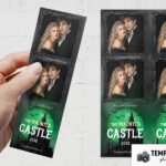 Halloween Castle Photo Booth Template Preview