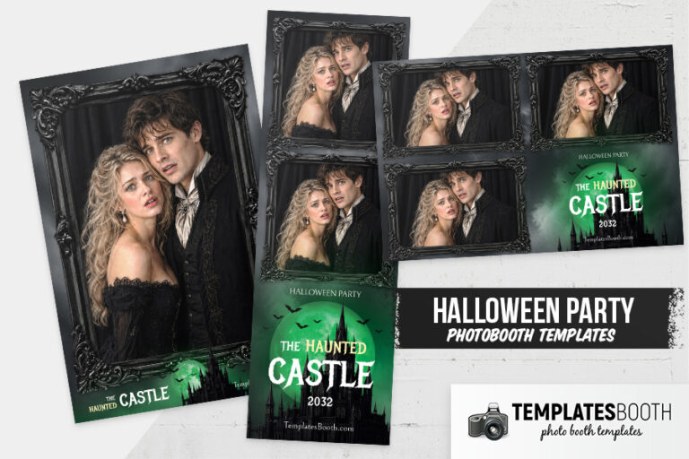 Halloween Castle Photo Booth Template