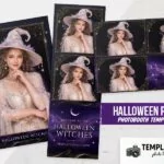 Halloween Witches Photo Booth Template Preview