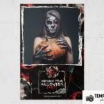 Midnight Fear Halloween Party Photo Booth Template Preview