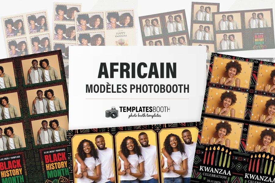 Modèles africains pour photobooth