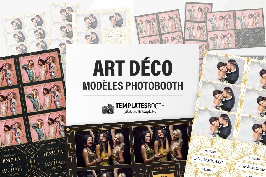 Modèles Art déco pour photobooth
