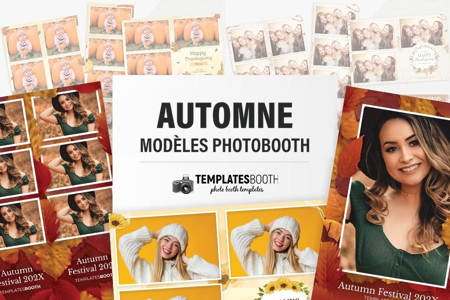 Modèles d’automne pour photobooth