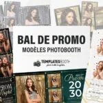 Modèles de bal de promo pour photobooth