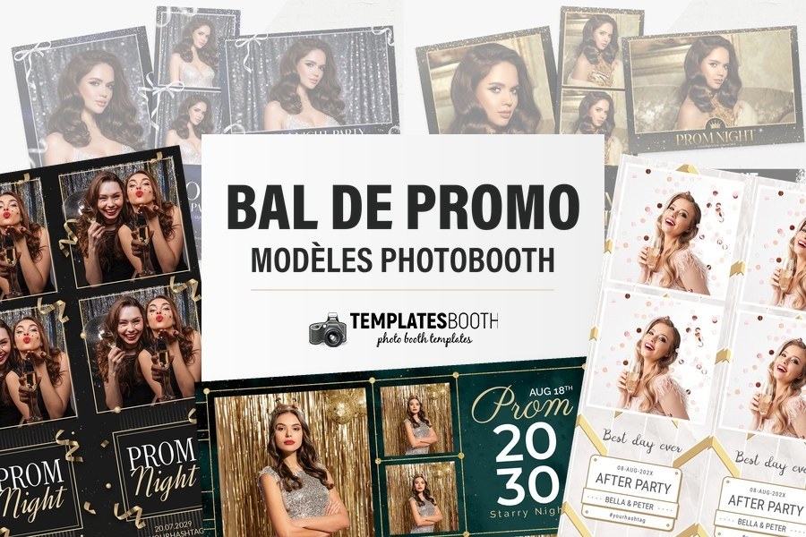 Modèles de bal de promo pour photobooth