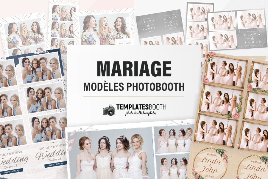 Modèles de mariage pour photobooth