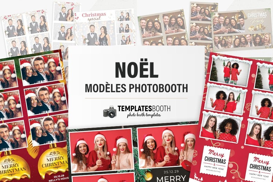 Modèles de Noël pour photobooth