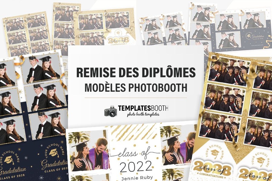 Modèles de remise des diplômes pour photobooth