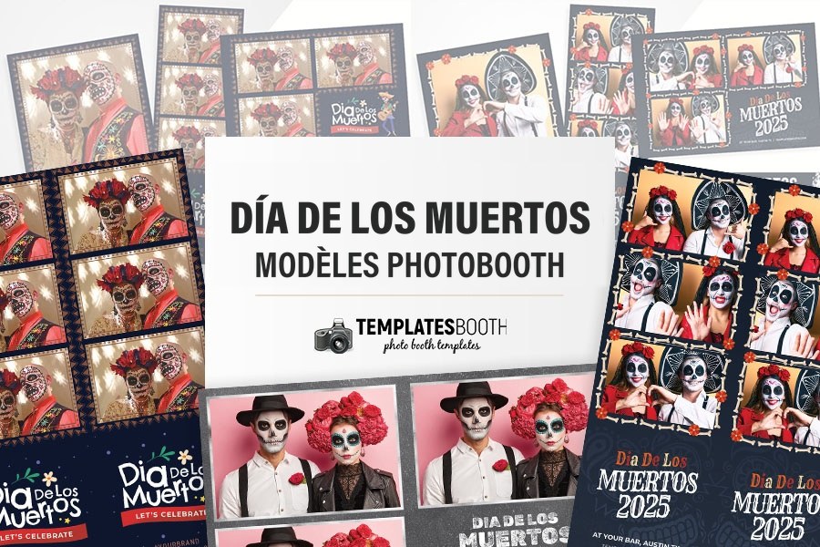 Modèles Día de los Muertos pour photobooth