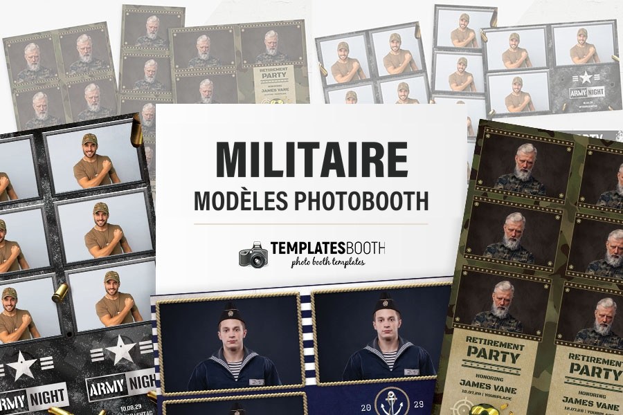 Modèles militaires pour photobooth