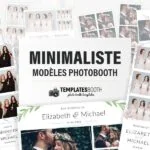 Modèles minimalistes pour photobooth